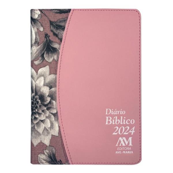 DiáRio BíBlico 2024 - Luxo Rosa Floral
