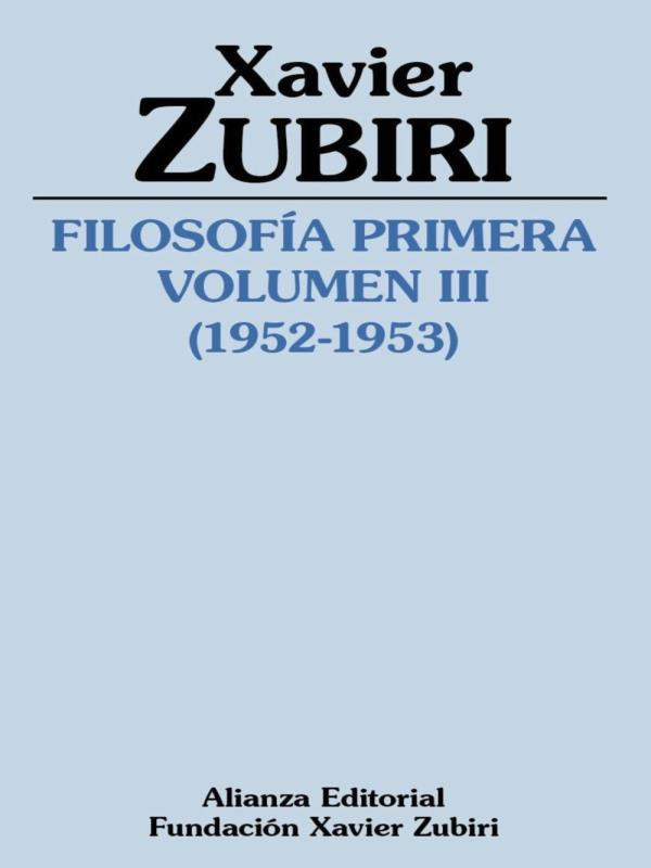 Filosofía Primera - 1952-1953 - Vol. 3