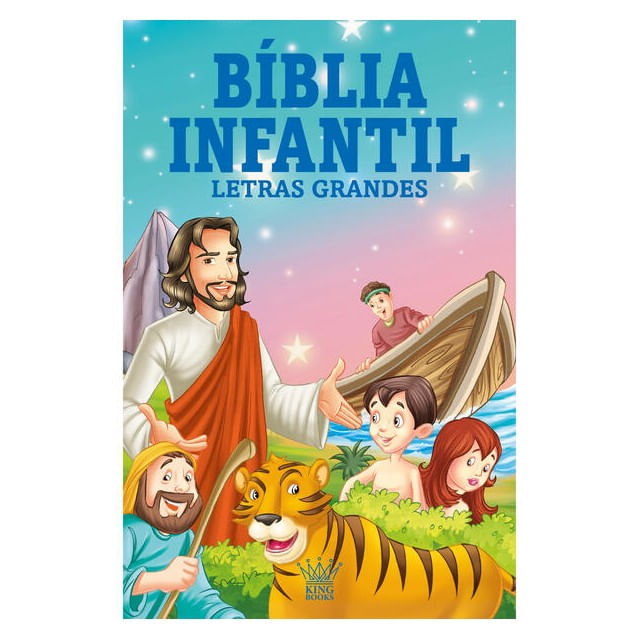 BíBlia Infantil - Letras Grandes - Capa Almofadada