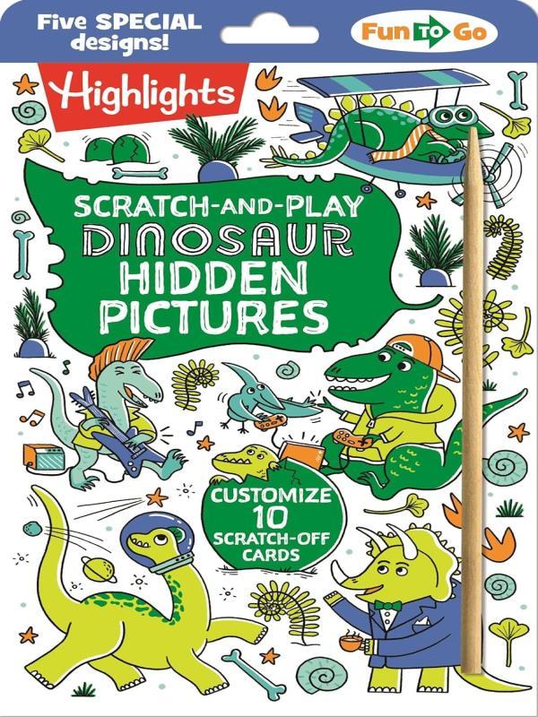 Scratch-And-Play Dinosaur Hidden Pictures