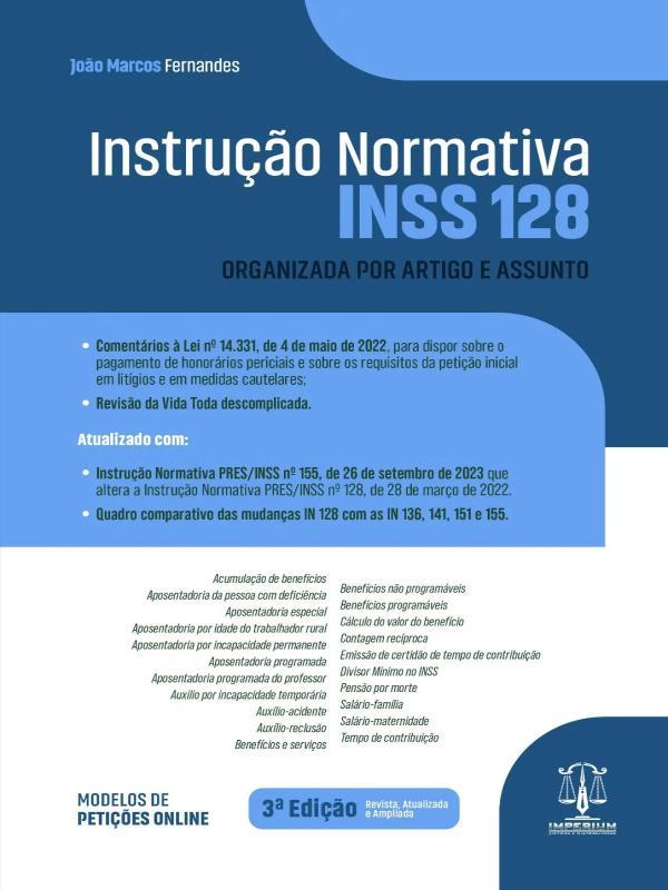 Instrução Normativa - Inss 128 - 2023