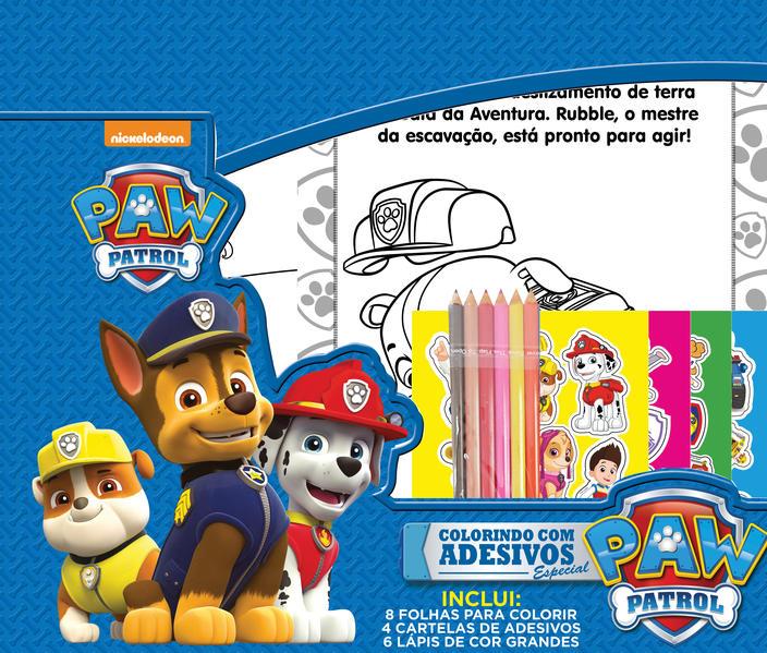 Patrulha Canina Colorindo com Adesivos Especial 01