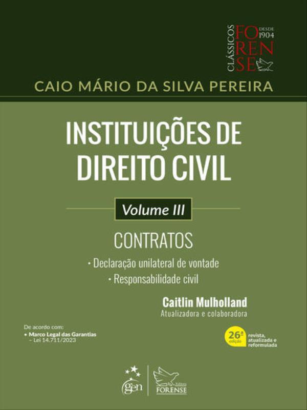 InstituiçõEs de Direito Civil - Vol. Iii - 26ª Edição 2024