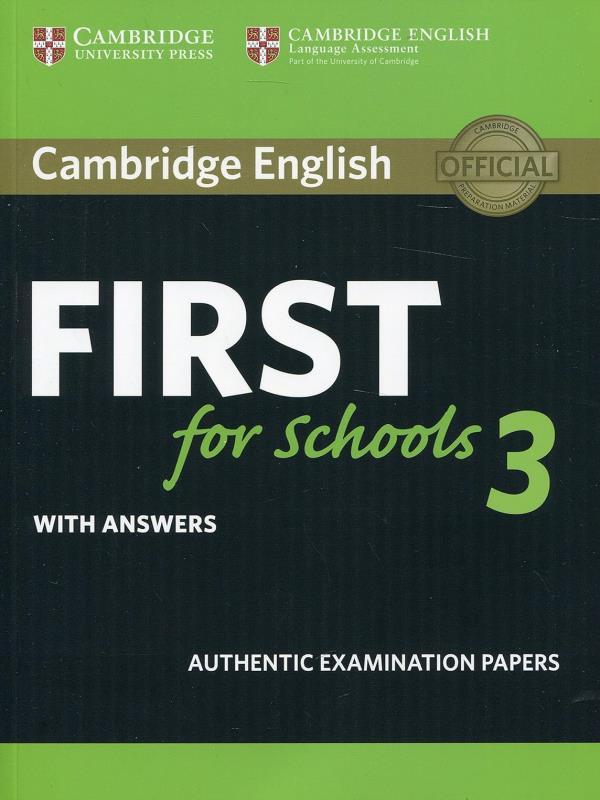 Cambridge English First For Schools 3 - Student'S Book With Answers