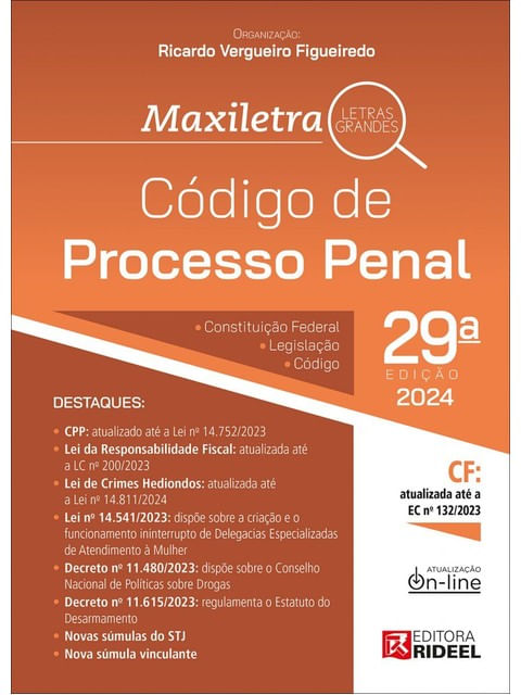 Capa de CóDigo de Processo Penal - 2024