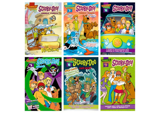 Combo Quadrinhos Scooby-Doo - Kit com 6 Quadrinhos