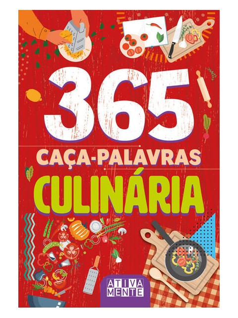 Capa do livro 365 Caça-Palavras - CulináRia de Ciranda Cultural