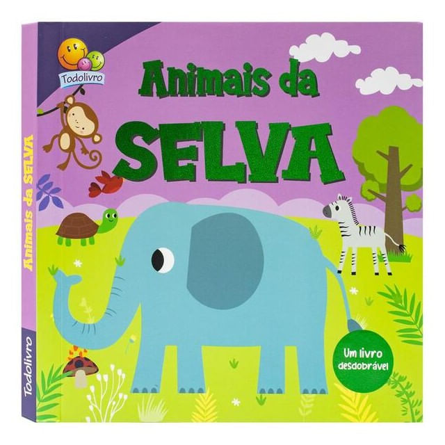 Capa do livro Desdobre e Descubra: Animais da Selva de Brijbasi Art Press Ltd