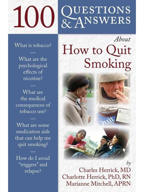 Capa do livro 100 Questions & Answers About How To Quit Smoking de Charles Herrick