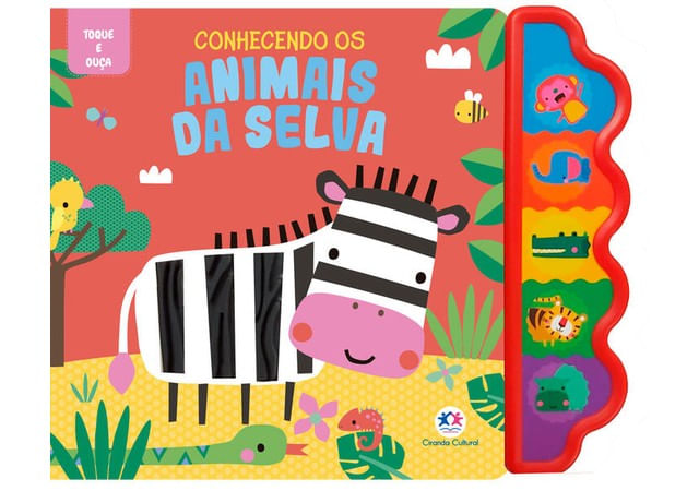 Capa do livro Conhecendo os Animais da Selva de Ciranda Cultural