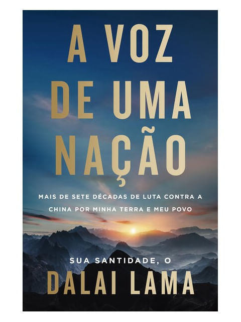 Capa do livro A Voz de uma nação de Dalai Lama