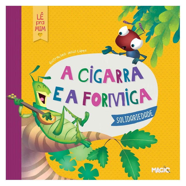 Capa do livro A Cigarra e a Formiga de Magic Kids
