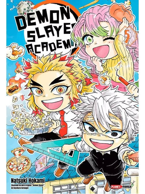 Capa do livro Demon Slayer: Academia 05 de Gotouge Koyoharu