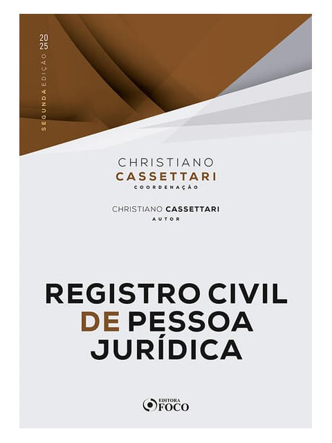Registro Civil de Pessoas JuríDicas - 2ª Ed - 2025