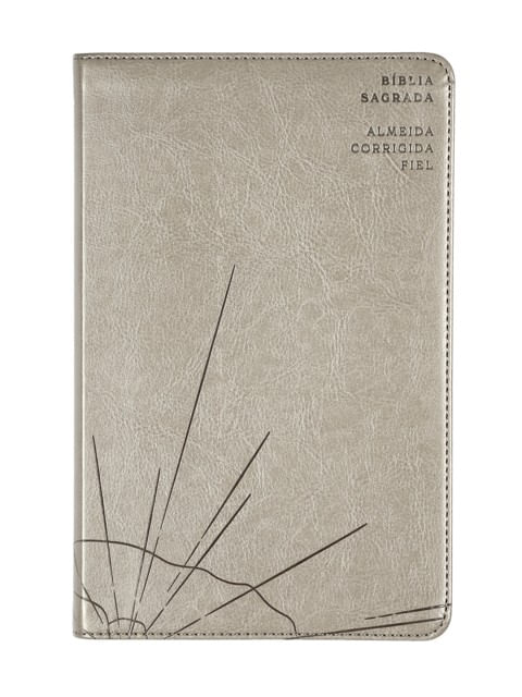 BíBlia Sagrada Acf Slim, Capa Luxo Cinza, Leitura Perfeita