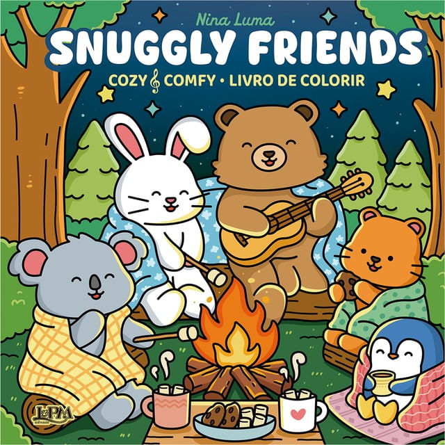 Snuggly Friends: Cozy & Comfy - Livro de Colorir
