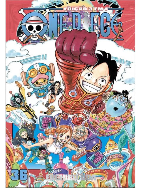 One Piece - 3 em 1 - Vol. 36