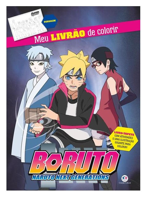 Boruto - Meu Livrão de Colorir