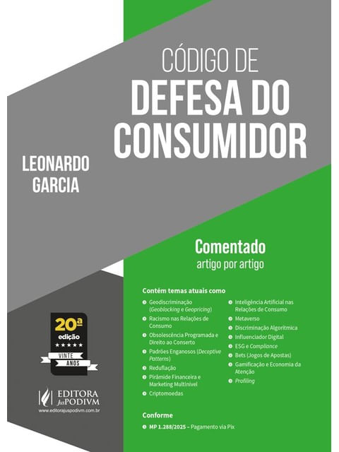 CóDigo de Defesa do Consumidor Comentado Artigo por Artigo - 2025