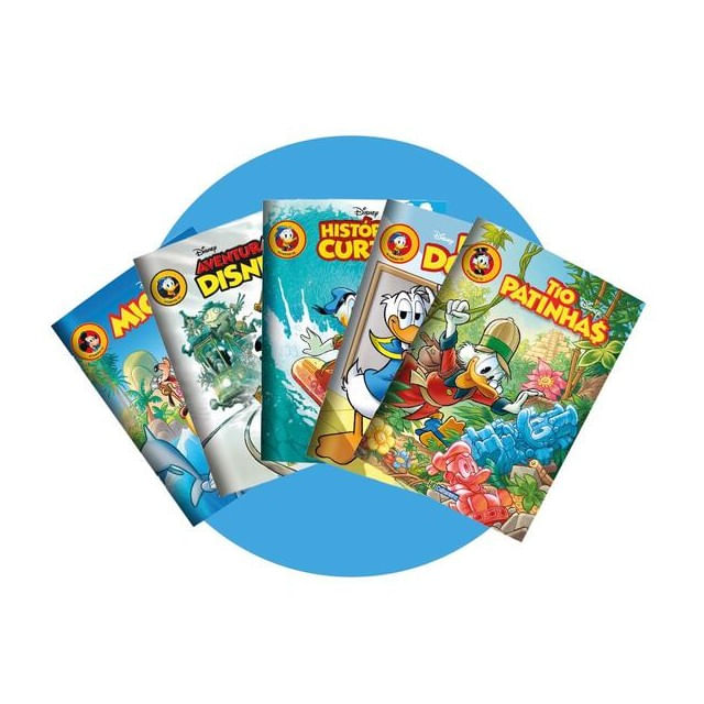 Kit Gibis Disney Edição 73 - Abril/2025 - com 5 Revistas