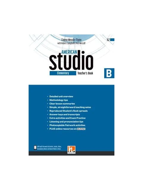 American Studio Elementary - Teacher'S Book B + e-Zone Resources + Media App