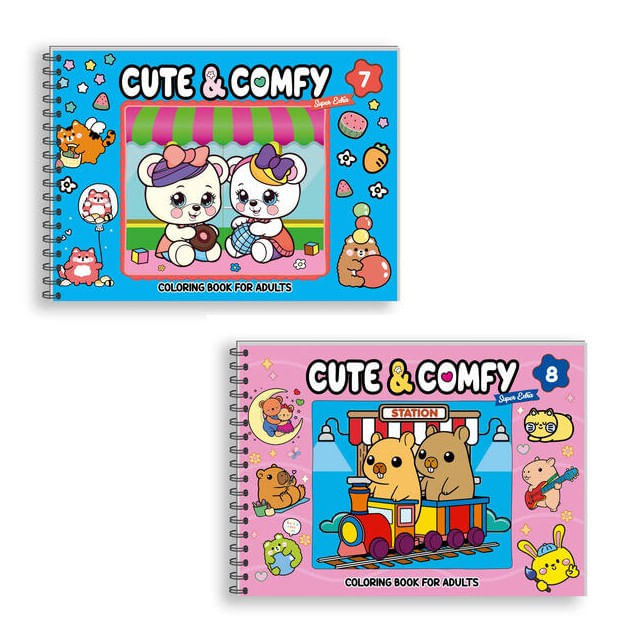 Combo Cute & Comfy Super Extra - Kit com 2 Livros - Capa Dura HolográFica