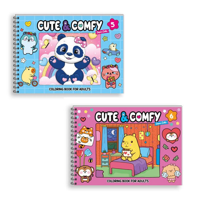 Combo Cute & Comfy Super - Kit com 2 Livros - Capa Dura HolográFica
