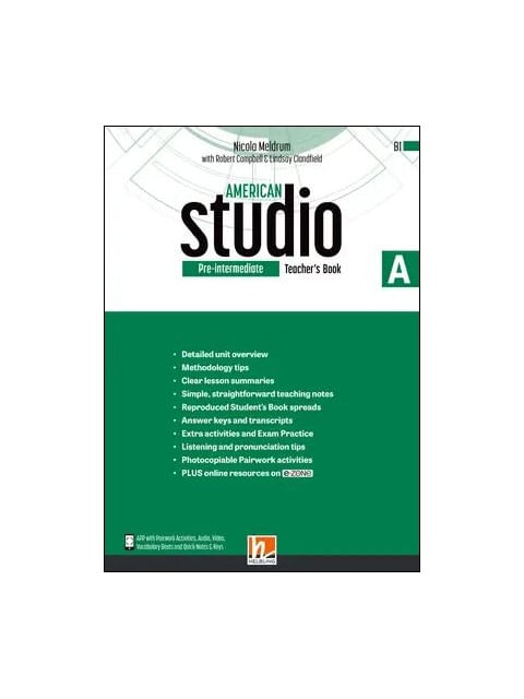American Studio Pre-Intermediate - Teacher'S Book a + e-Zone Resources + Media App