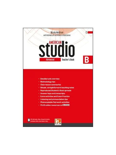 American Studio Advanced - Teacher'S Book B + e-Zone Resources + Media App