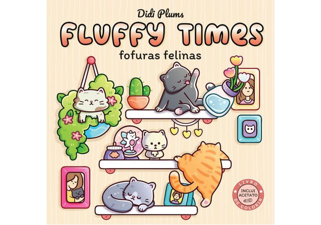 Fofuras Felinas (Livro de Colorir Fluffy Times)