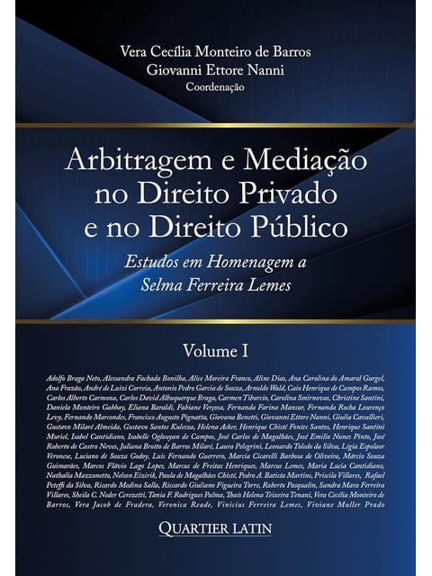 Capa do livro Arbitragem e Mediação no Direito Privado e no Direito PúBlico - 2025 - Vol. 1