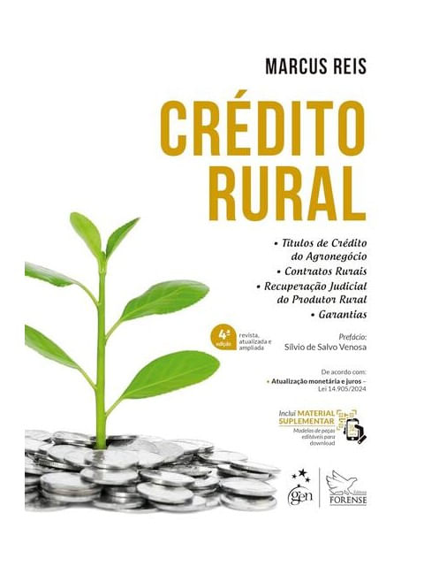 Capa do livro CréDito Rural - 4ª Edição 2025 de Marcus Reis