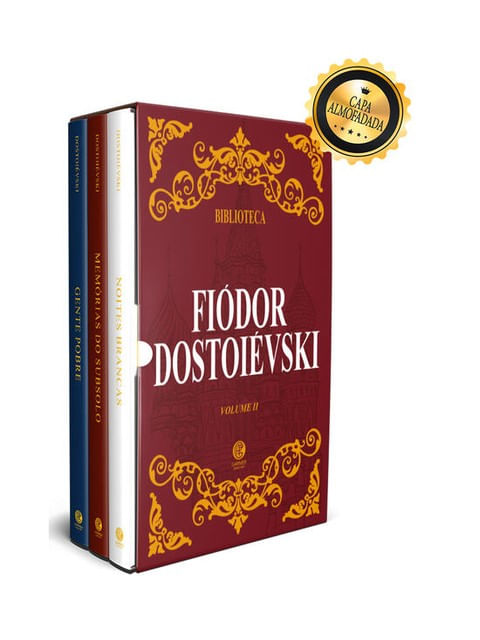 Biblioteca DostoiéVski Volume Ii - Box com 3 Livros - Edição de Luxo