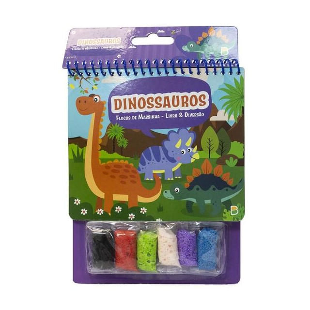 Flocos de Massinha - Livro & Diversão: Dinossauros