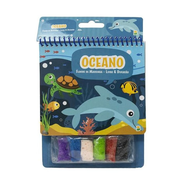 Flocos de Massinha - Livro & Diversão: Oceano