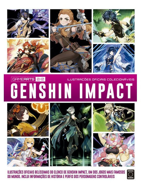 Capa do livro Game Arts - Genshin Impact - Livro 2 de Editora Europa