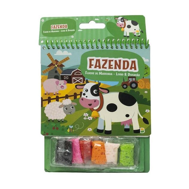 Flocos de Massinha - Livro & Diversão: Fazenda