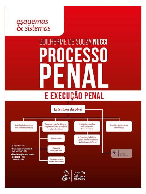 Processo Penal e Execução Penal - Esquemas & Sistemas - 9ª Edição 2025