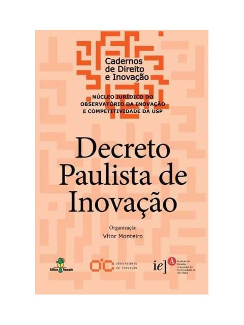 Capa do livro Decreto Paulista de Inovação - 2019 de Vitor Monteiro