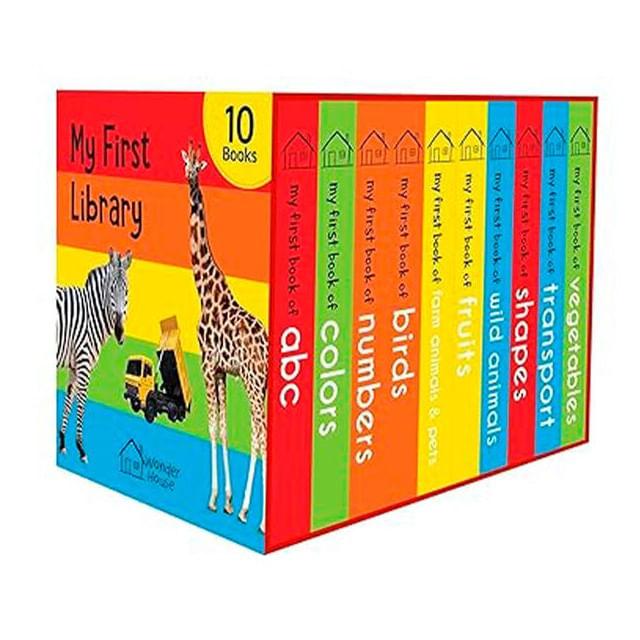 My First Library - Boxset Of 10 Board Books For Kids