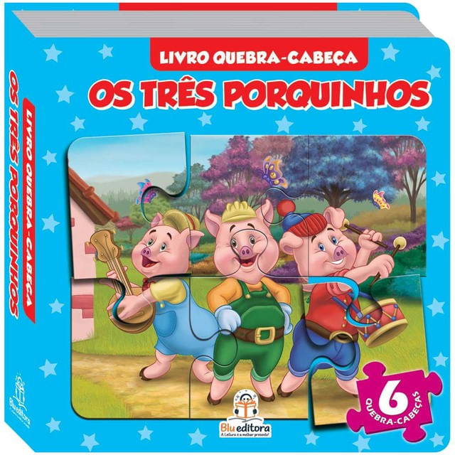 Livro Quebra-Cabeça: os TrêS Porquinhos