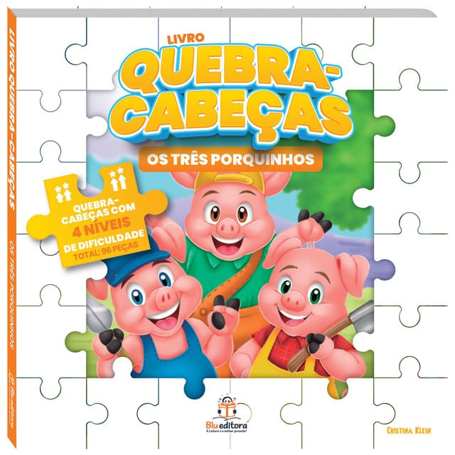 Livro Quebra-Cabeça: os TrêS Porquinhos