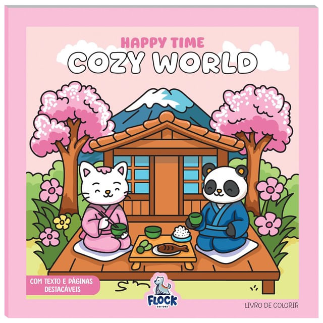 Livro de Colorir: Happy Time: Cozy World