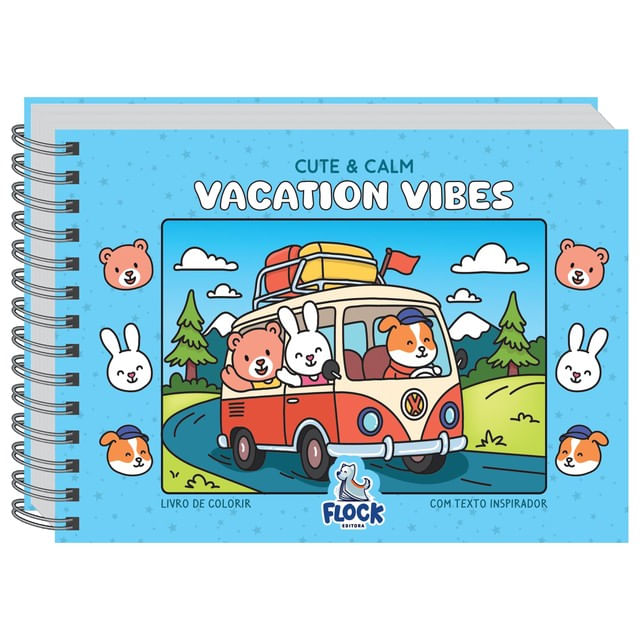 Livro de Colorir: Cute & Calm: Vacation Vibes
