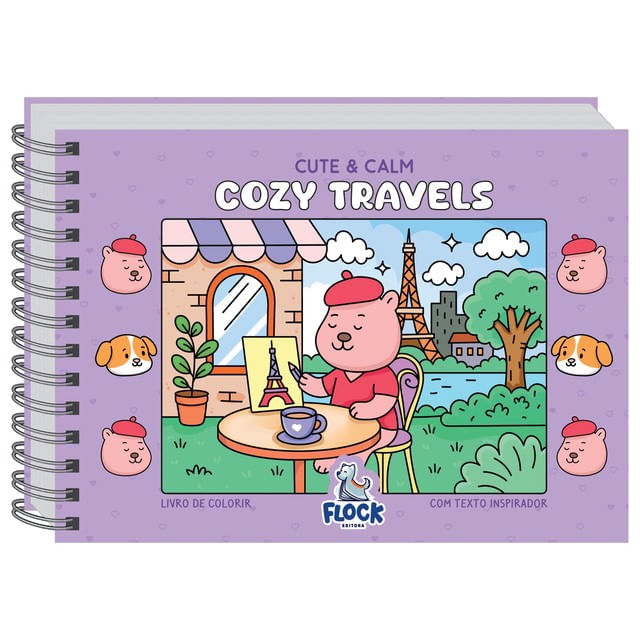 Livro de Colorir: Cute & Calm: Cozy Travels