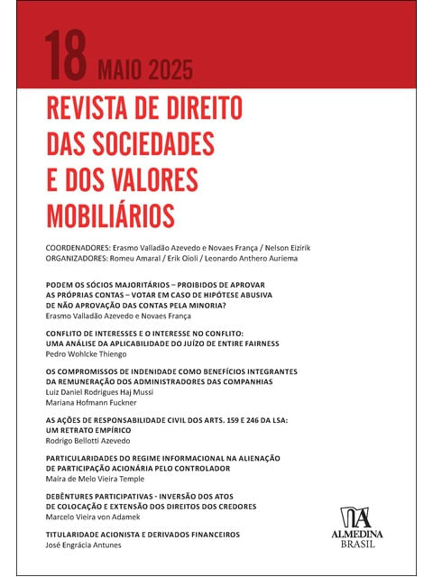 Revista de Direito das Sociedades e dos Valores MobiliáRios - Volume 18