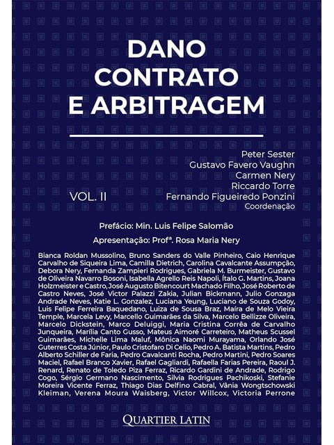 Capa do livro Dano, Contrato e Arbitragem - 2025 - Vol. 2
