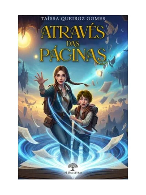 Capa do livro AtravéS das PáGinas de TaíSsa Queiroz Gomes