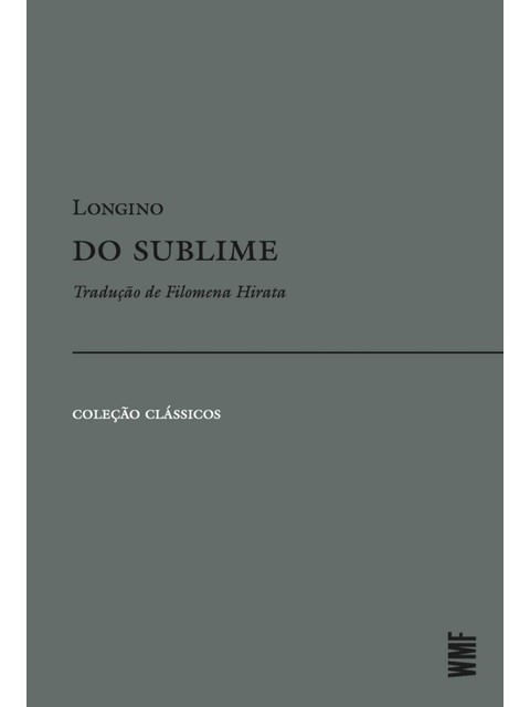 Capa do livro Do Sublime de Longino