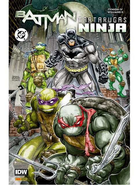Capa do livro Batman e Tartarugas Ninja 01 de Freddie Wi Lliams Ll